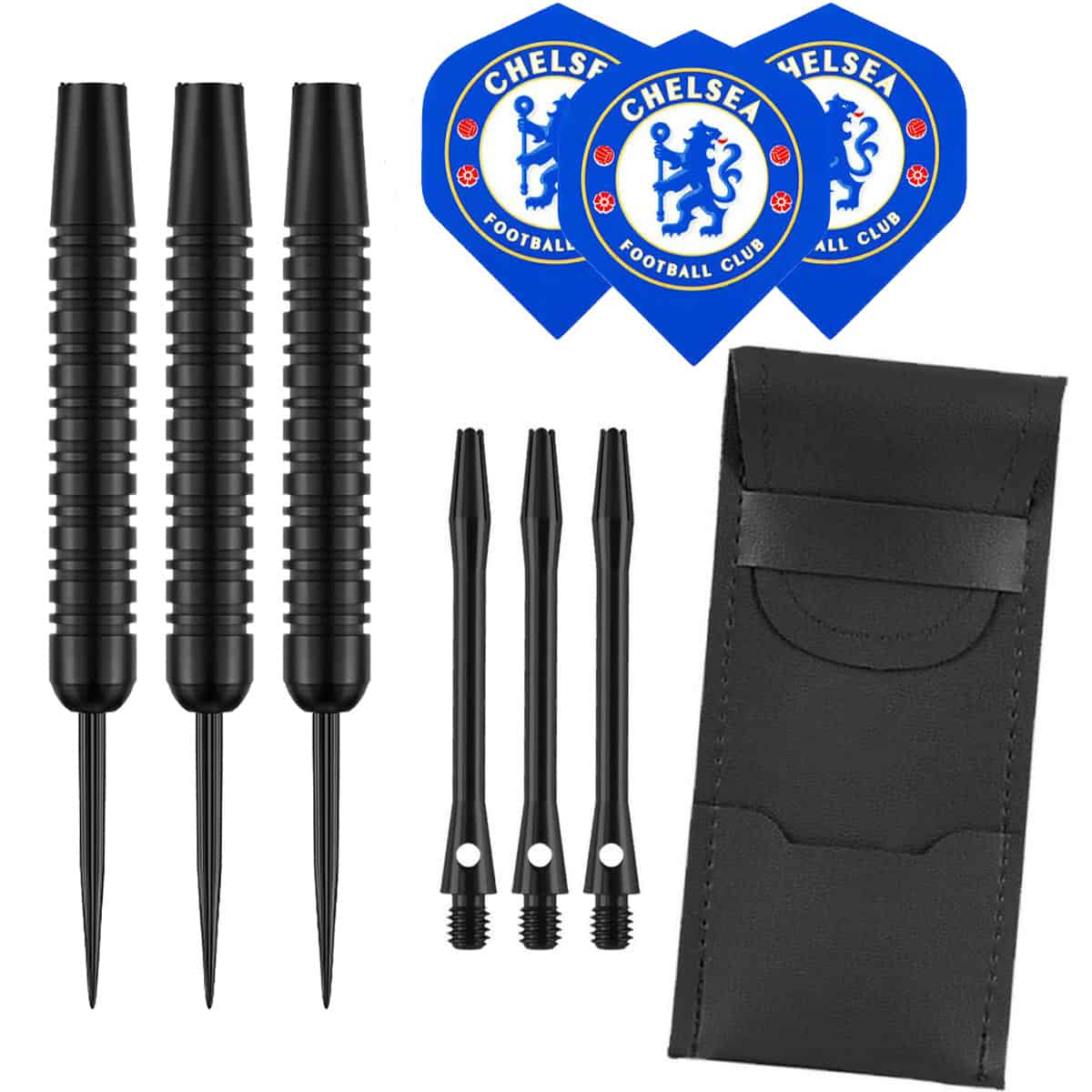 Dragon Darts Black - dartpijlen - Chelsea - dart shafts - dart flights - 23 gram - dartspijlen - Chelsea