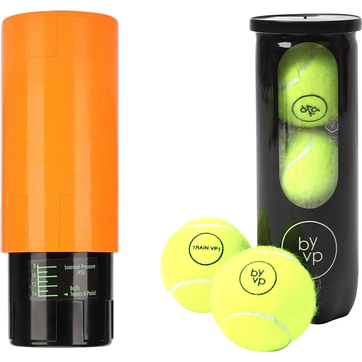 Best Active Padelballen Drukregelaar Inclusief 3 Padel Ballen - Oranje