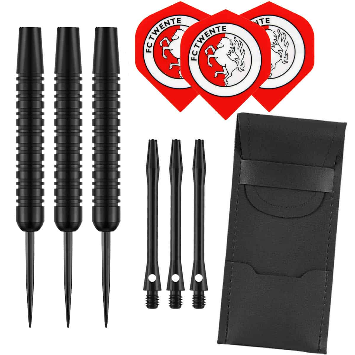 Dragon Darts Black - dartpijlen - FC Twente - dart shafts - dart flights - 23 gram - dartspijlen - FC Twente