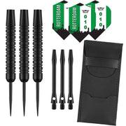 Dragon Darts Black - dartpijlen - Feyenoord Uit - dart shafts - dart flights - 23 gram - dartspijlen - Feyenoord Uit