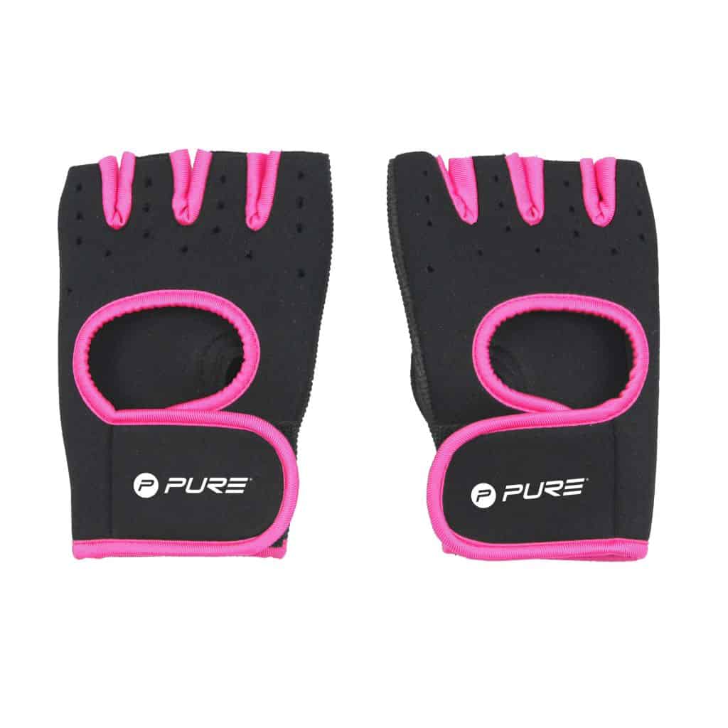Pure2Improve Fitness Handschoenen Dames - S/M - Zwart/Roze