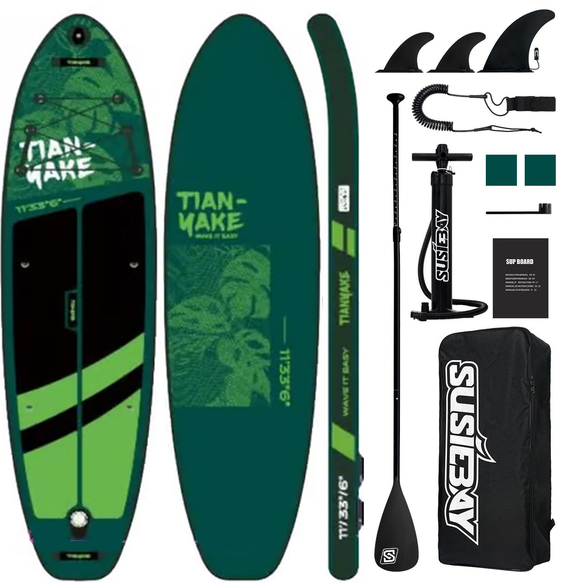 Best Active Venture SUP Board - 335x84x15 cm - Opblaasbaar Paddle Board - SUP Boards