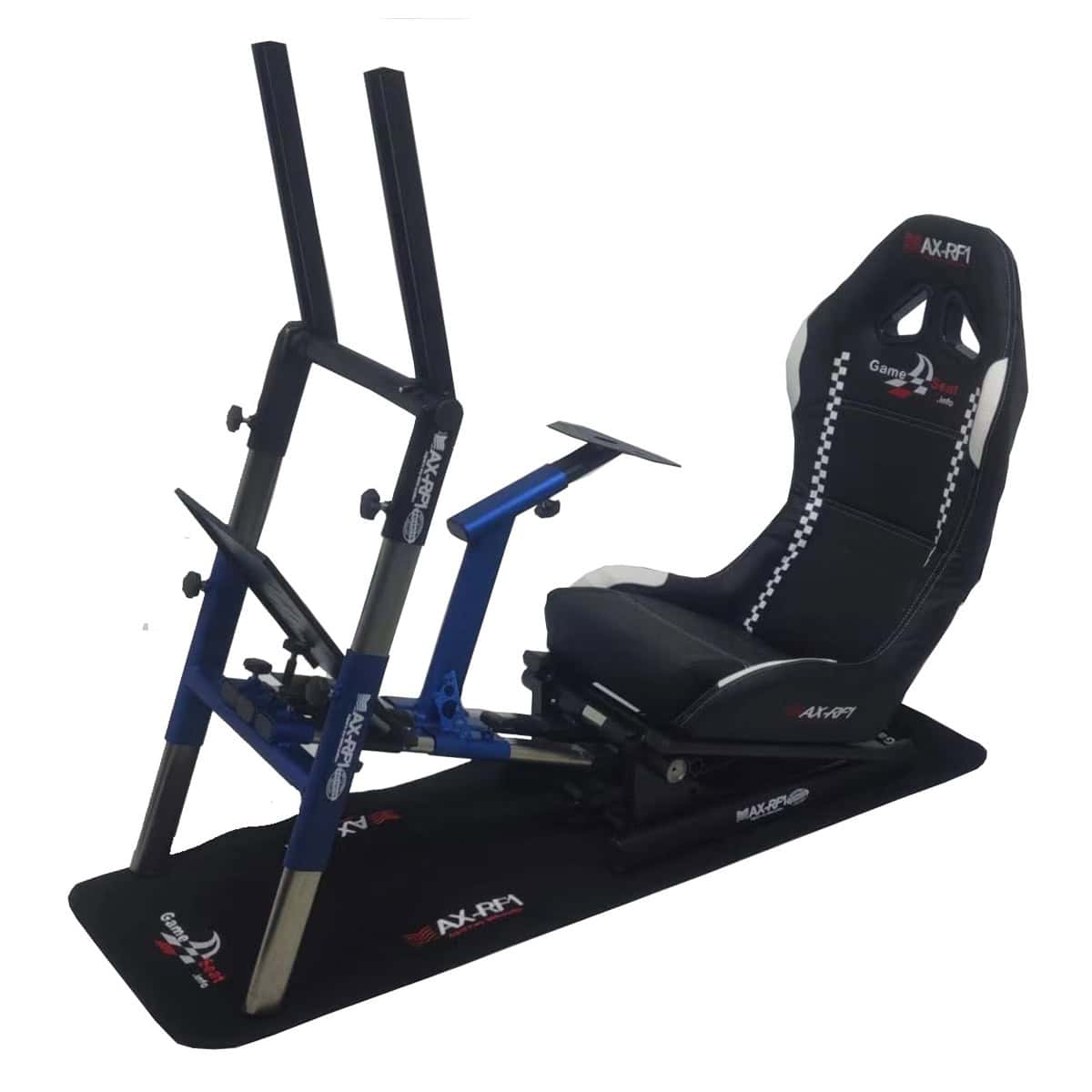 GameSeat Pro Series – F1/Rally/Racestoel - Blauw - Rood