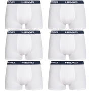 HEAD - boxershort heren - 6 stuks - wit - M - Boxershorts heren