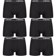 HEAD - boxershort heren - 6 stuks - zwart - Wit - M - Boxershorts heren