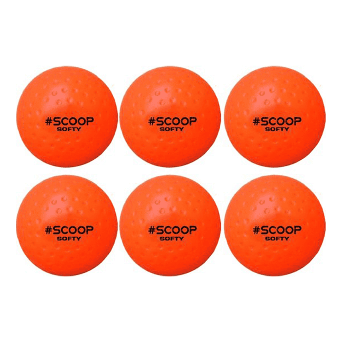 Scoop Softy Hockeybal - Oranje - Set van 6 Hockeyballen
