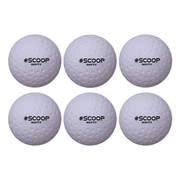 Scoop Softy Hockeybal - Wit - Set van 6 Hockeyballen