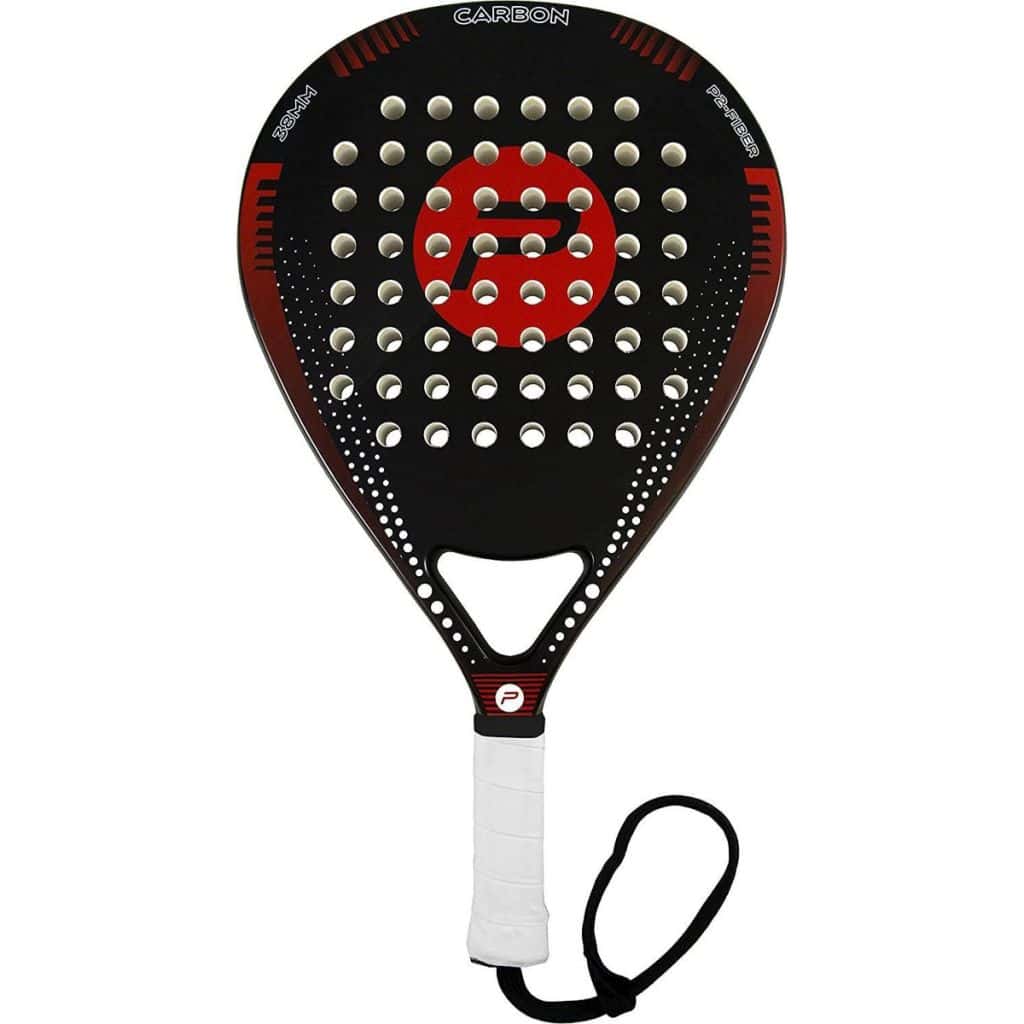Pure2Improve Padel Racket inclusief rackettas - Zwart