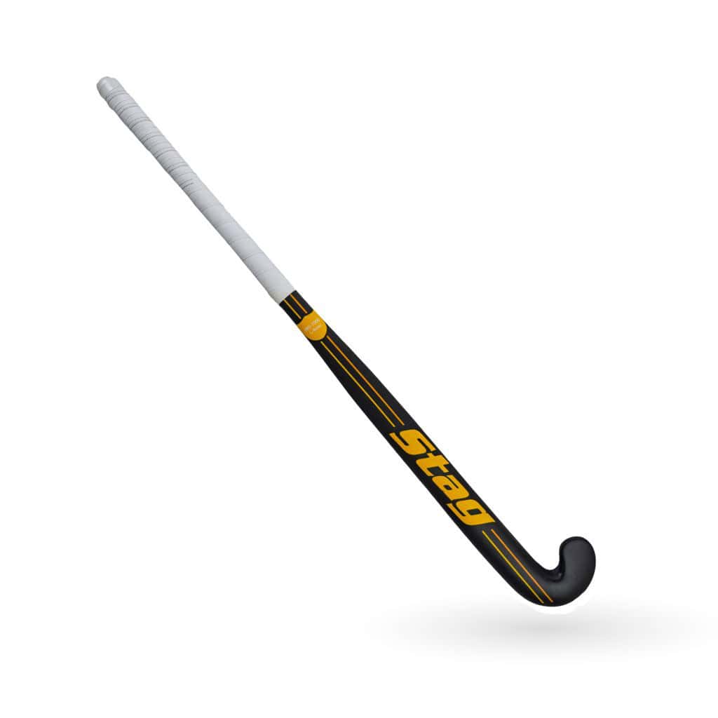 Stag Pro 7000 Hockeystick - L-Bow - 70% Carbon - Senior - Zwart/Geel 36,5 inch
