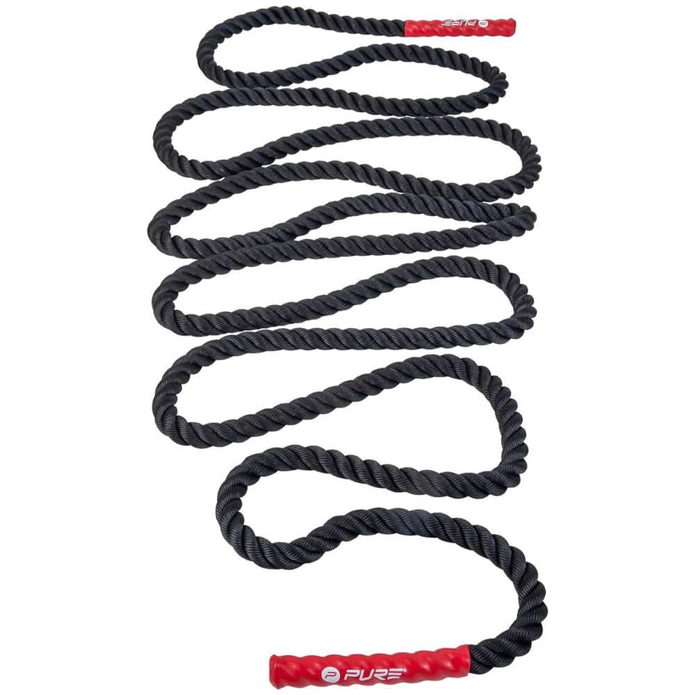 Pure2Improve Battle Rope - Suspension trainer - Zwart