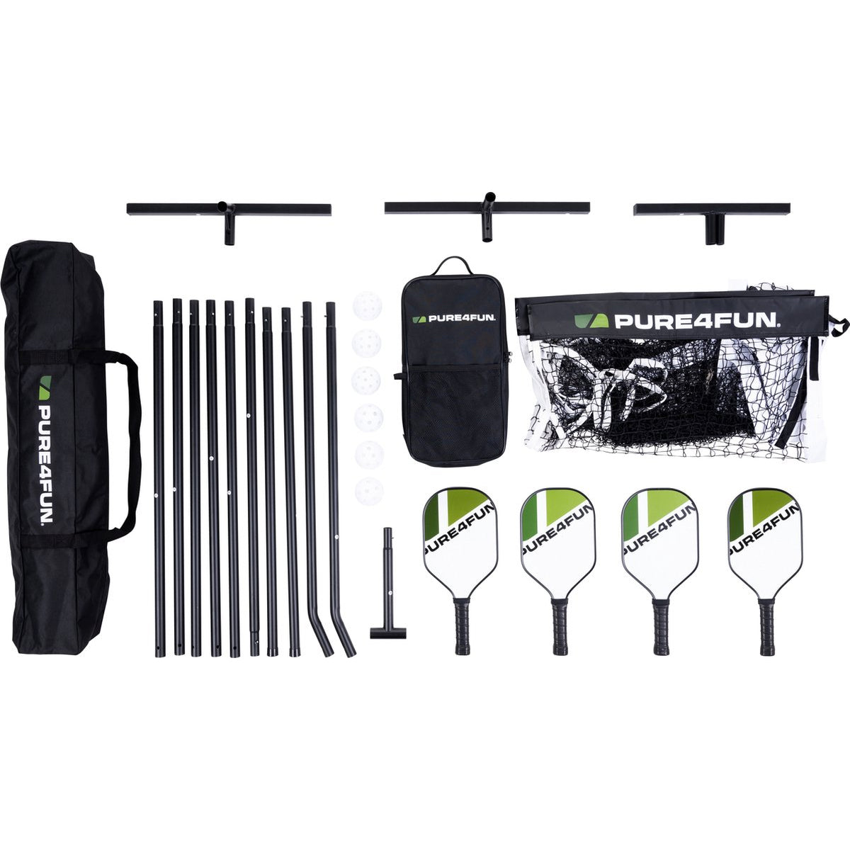 Pure4Fun Pop-Up Pickleball Set - Inclusief Net