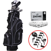 Spalding True Black - 14-Delige Golfset Heren - Graphite Shafts - Rechtshandig - Inclusief 15 Golfballen