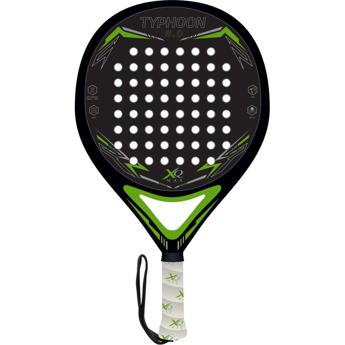 XQ Max Typhoon - Padel Racket - zwart/Groen