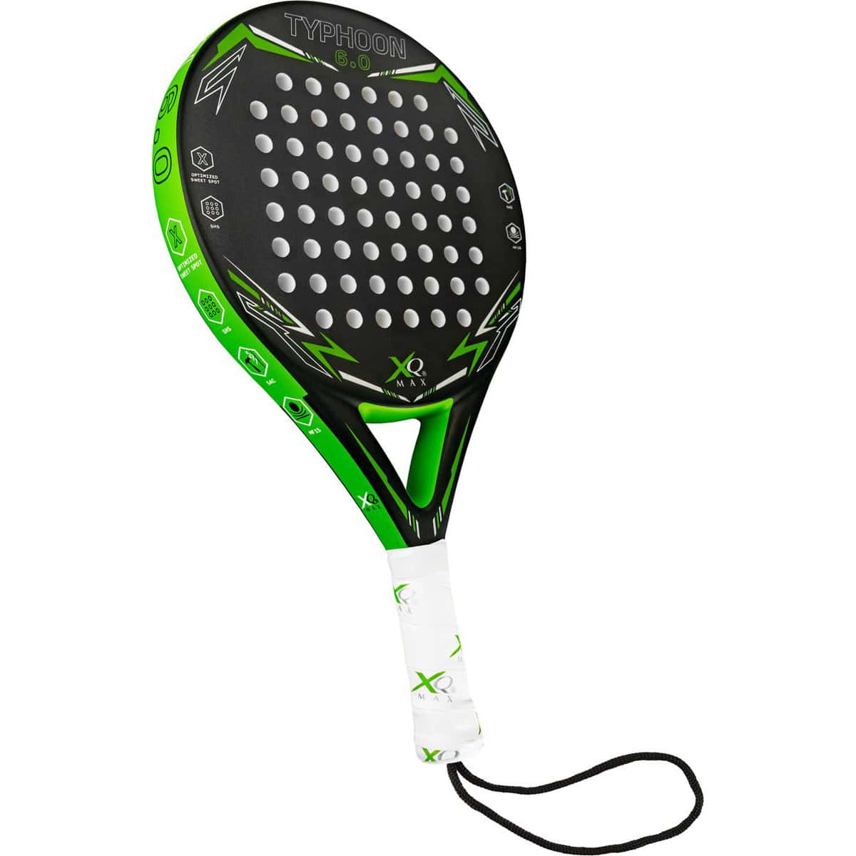 XQ Max Typhoon - Padel Racket - zwart/Groen