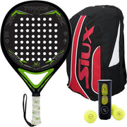XQMax Padel Racket Typhoon - met Padel Tas en 3 Padel Ballen