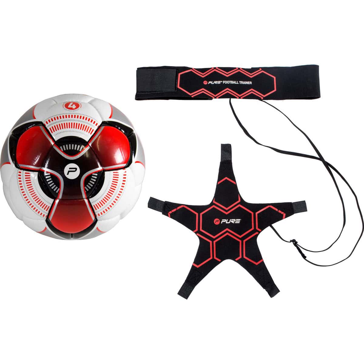 Pure2Improve Voetbaltrainer met bal - maat 4 -