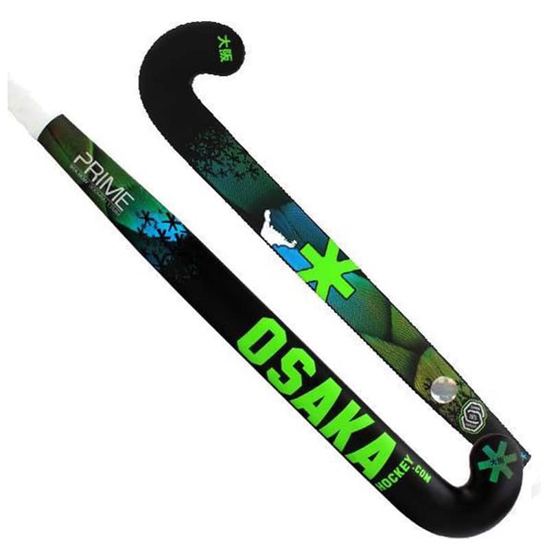 Osaka 1 Series Prime Wings Hockeystick - Standard Bow - Junior - Zwart/Groen 35 inch