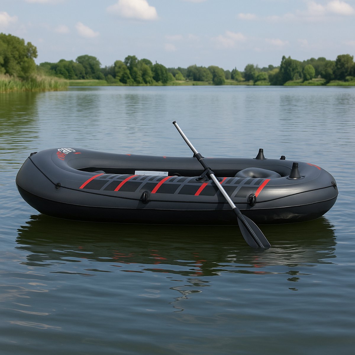 Pure4Fun XPRO 750 - Opblaasboot - 2-4 Persoons - Inclusief Peddels - 270x126x52 cm - Rubberboot - Opblaasbare Boot