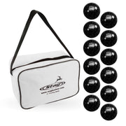 Stag Hockeybal Turf Pro Zwart Glitter - Set van 12 - Inclusief Ballentas - Wit - Hockeyballen