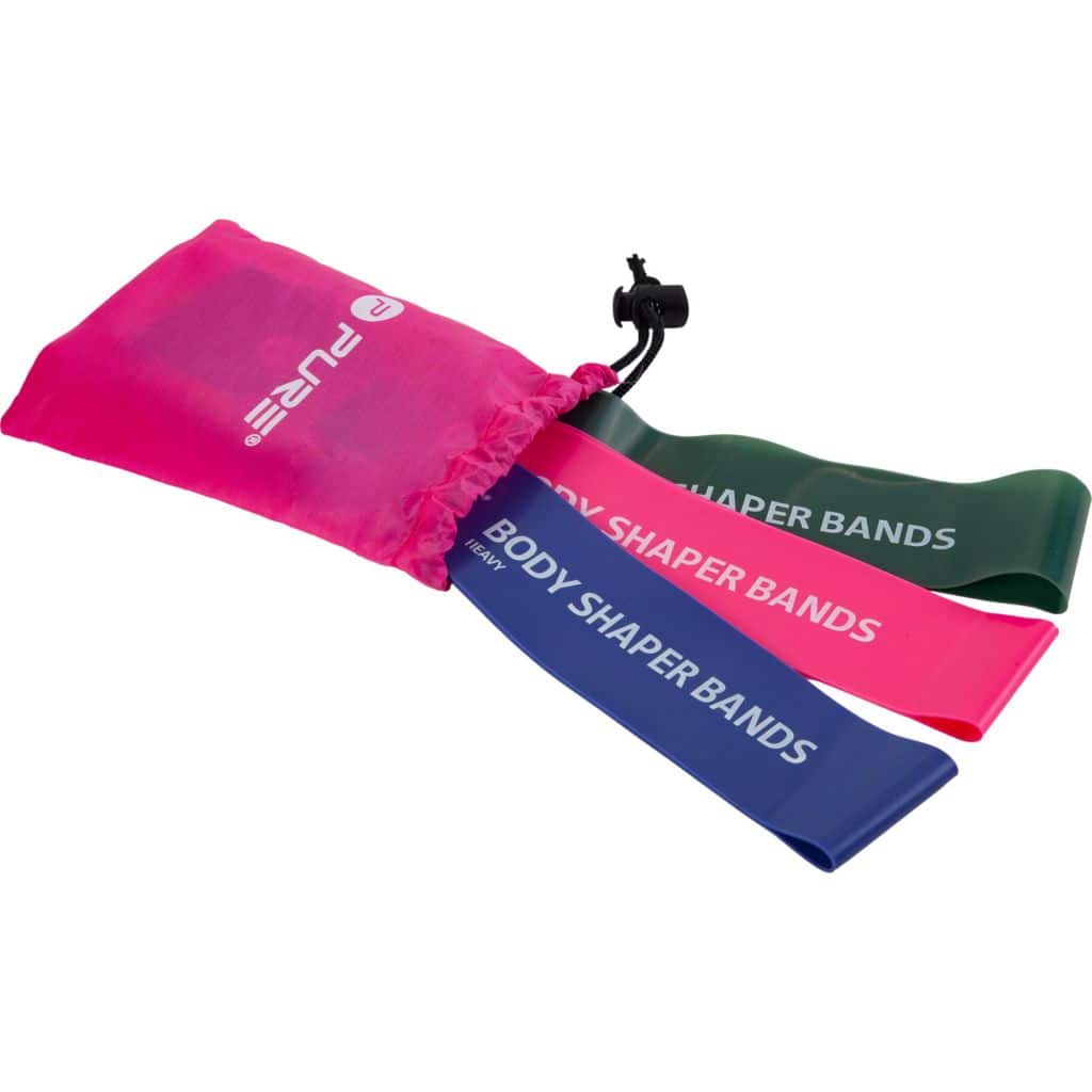 Pure2Improve Weerstandsbanden Set - 3 Stuks - Dames - RozeGroenBlauw - 35x5 cm