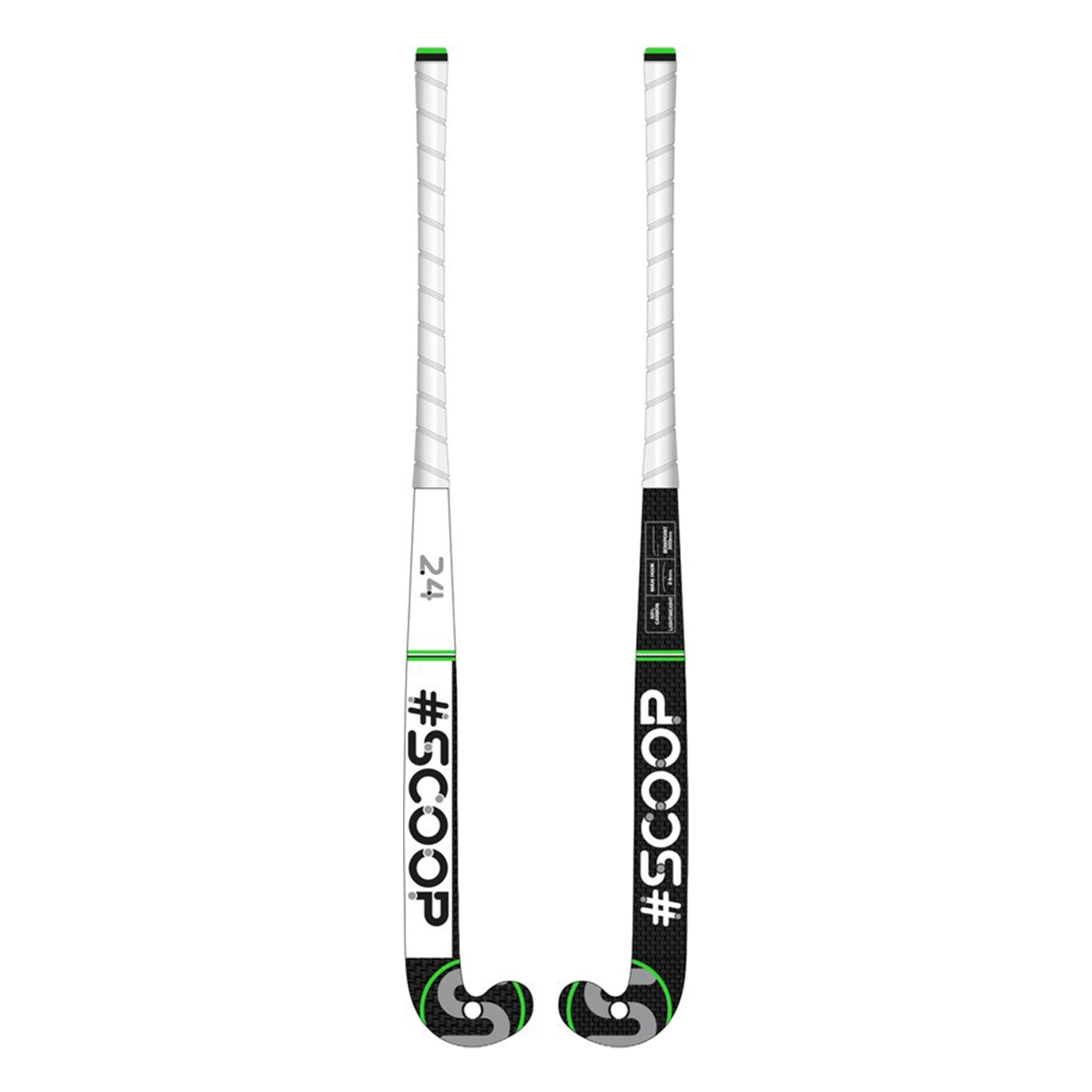 Scoop 13 Hockeystick - Mid Bow - 50% Carbon, 40% Fiberglass, 10% Aramid