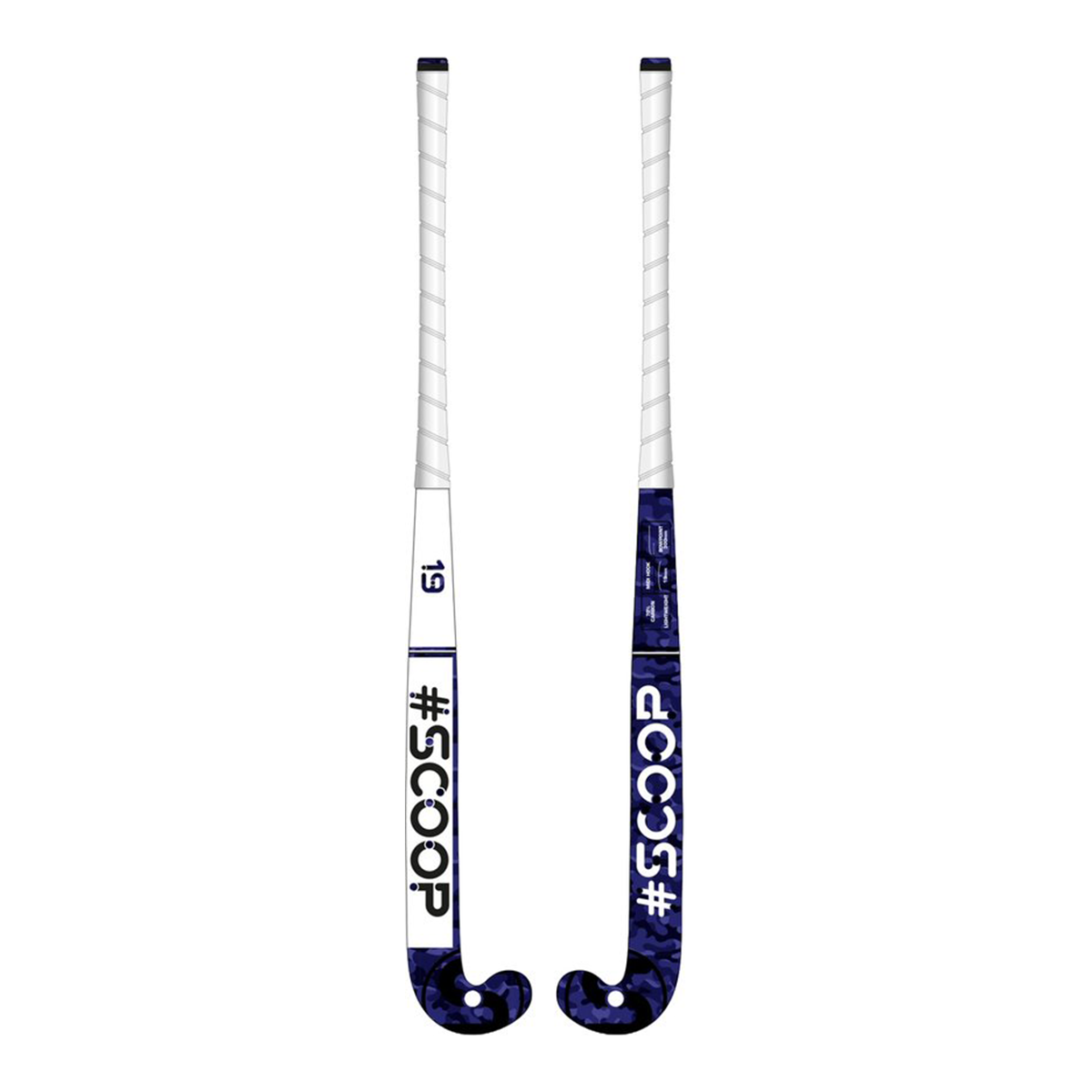 Scoop 15 Hockeystick - Mid Bow - 70% Carbon, 20% Fiberglass, 10% Aramid