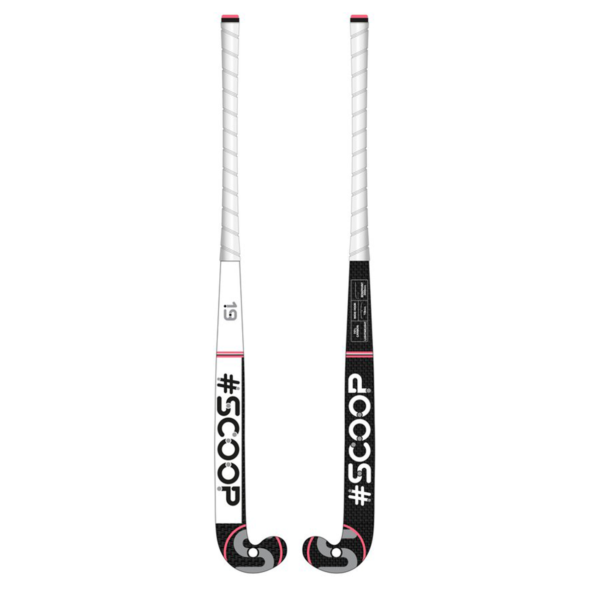 Scoop 5 Hockeystick - Mid Bow - 70% Carbon, 20% Fiberglass, 10% Aramid
