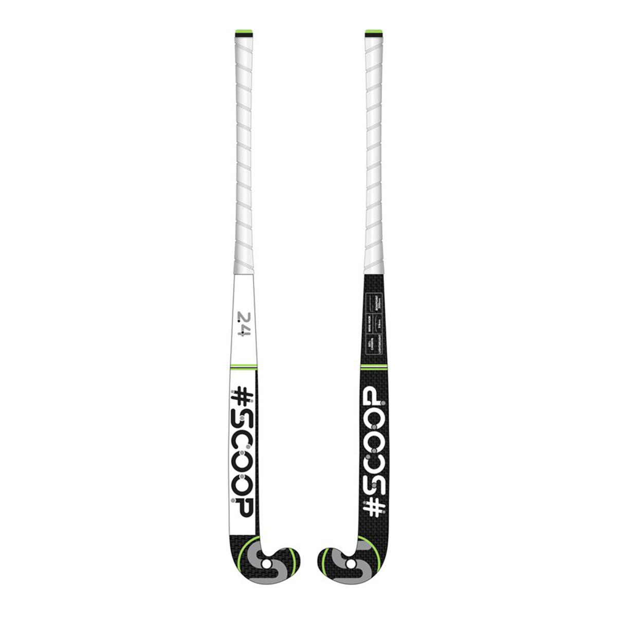 Scoop 6 Hockeystick - Mid Bow - 50% Carbon, 40% Fiberglass, 10% Aramid