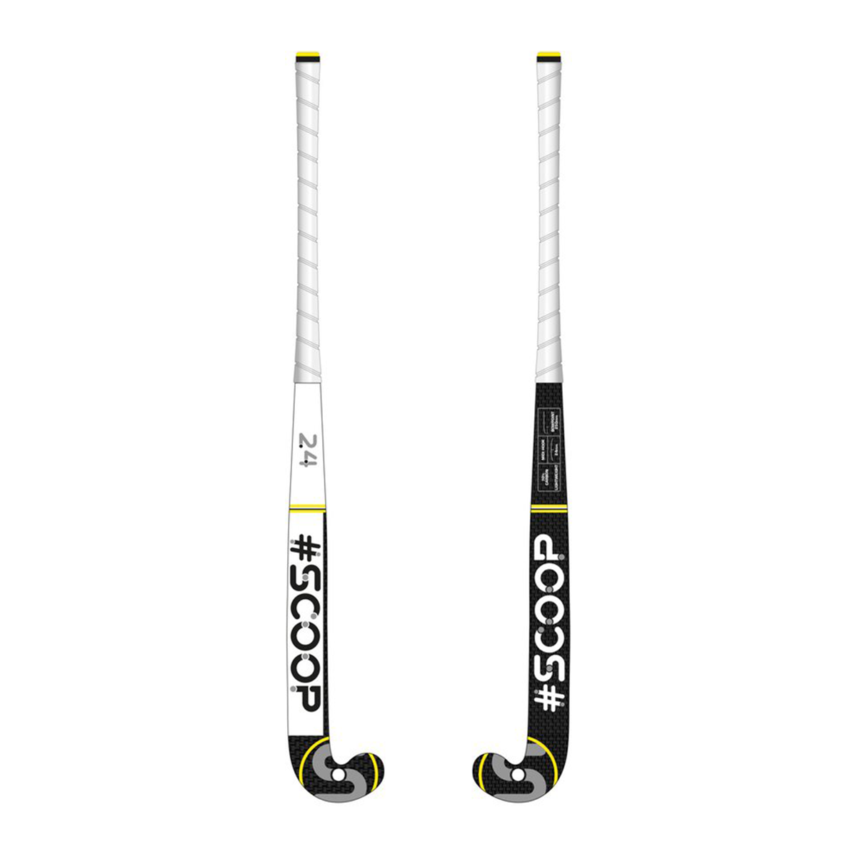 Scoop 50 Hockeystick - Low Bow - 70% Carbon, 20% Fiberglass, 10% Aramid