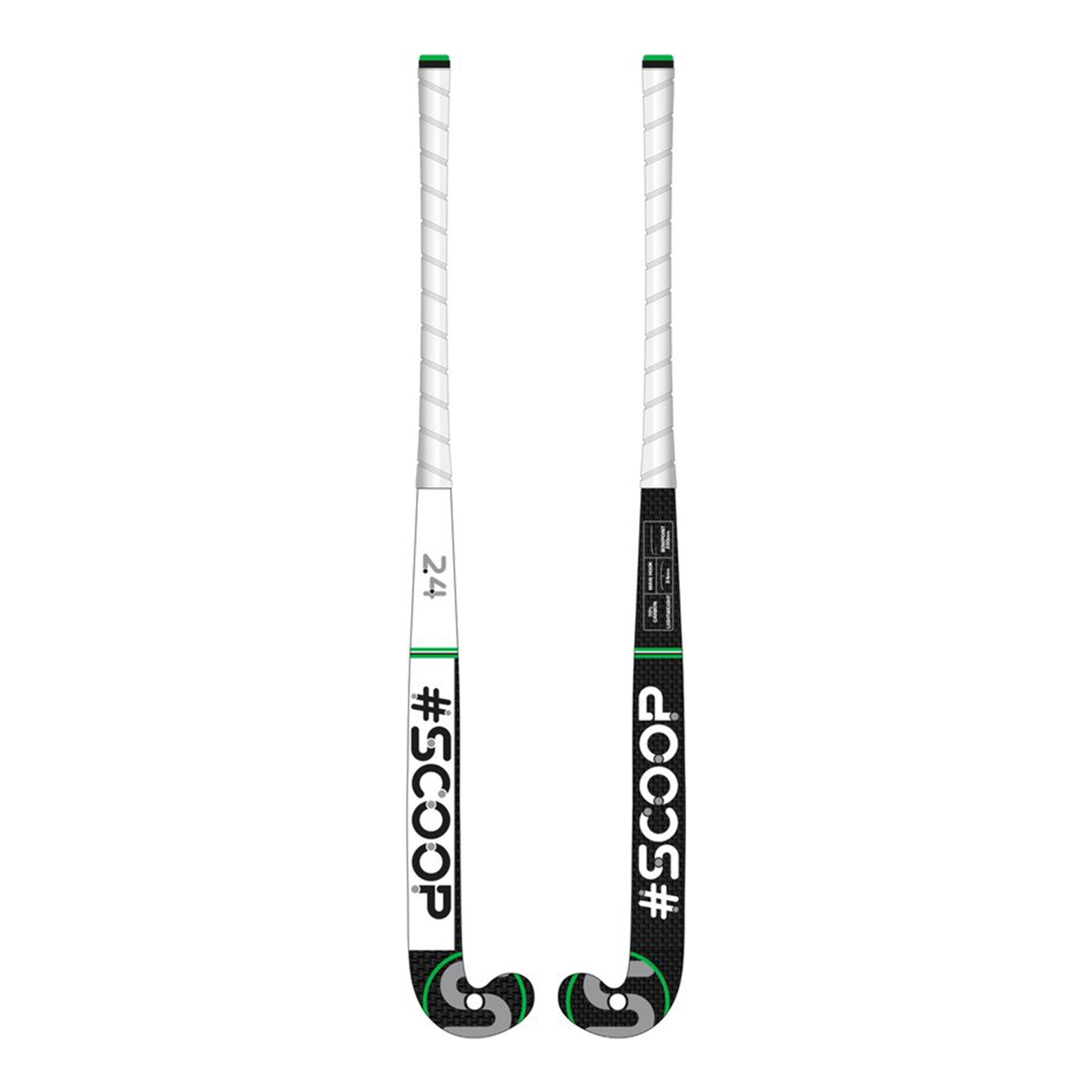 Scoop 43 Hockeystick – Extreme Low Bow - 70% Carbon, 20% Fiberglass, 10% Aramid