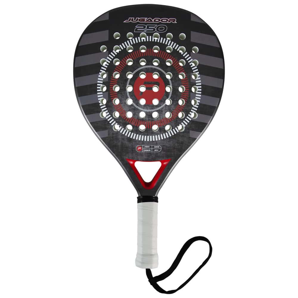 Pure2Improve Jugador 250 Padel Racket - Zwart, Rood