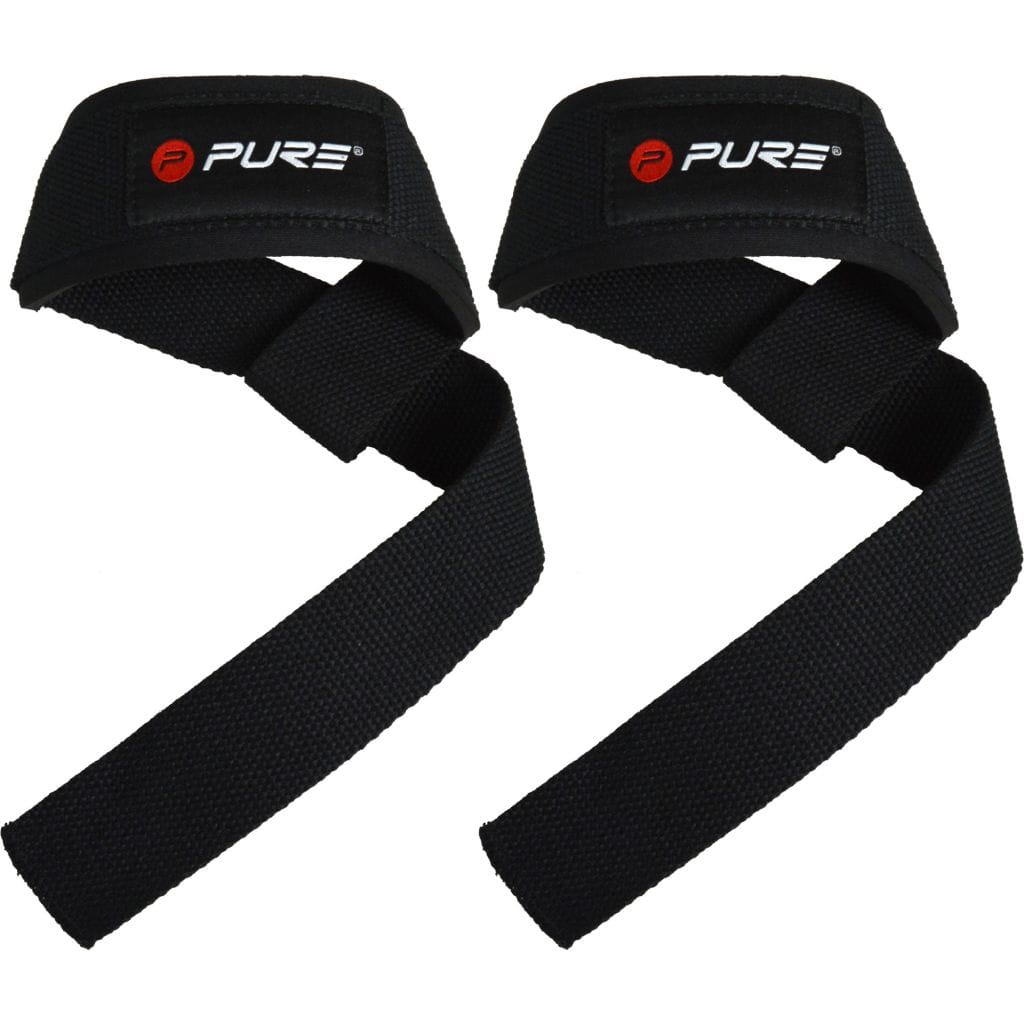 Pure2Improve Lifting Straps - Polyester - Zwart - 60x4 cm