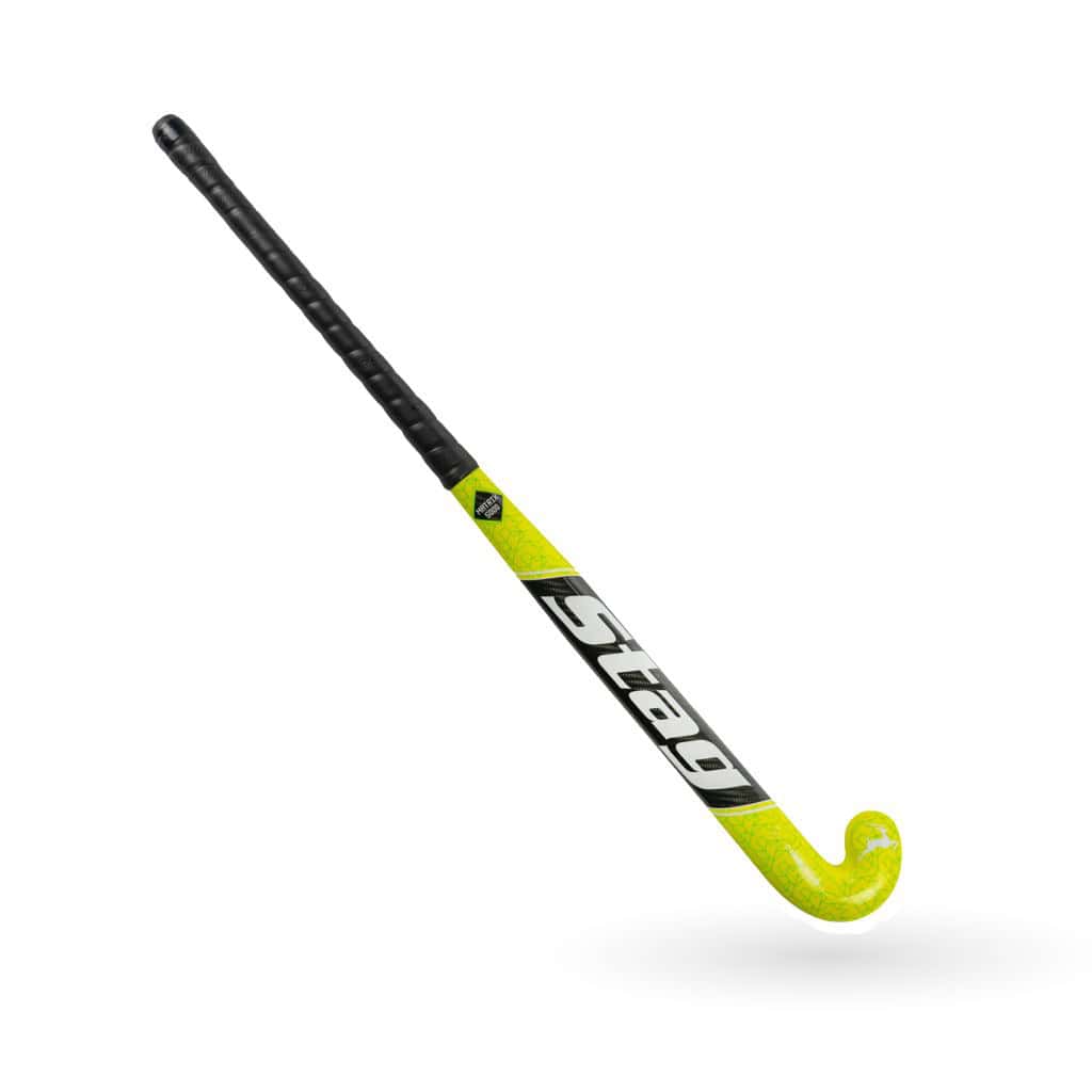 Stag Matrix 5000 Hockeystick - M-Bow - 60% Carbon - Senior - Geel - Neon geel 37,5 inch