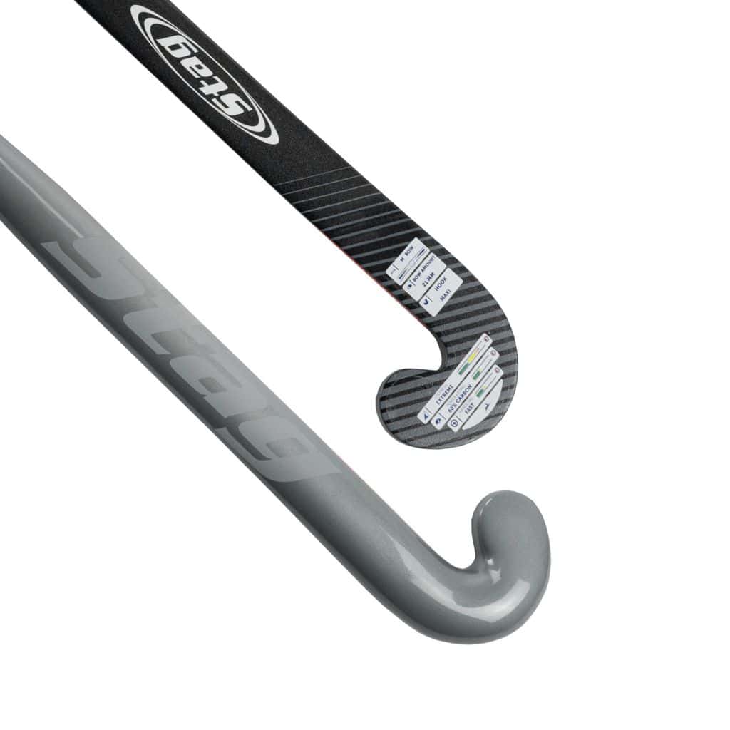 Stag Matrix 5000 Hockeystick - M-Bow - 60% Carbon - Senior - Grijs/Zwart 36,5 inch