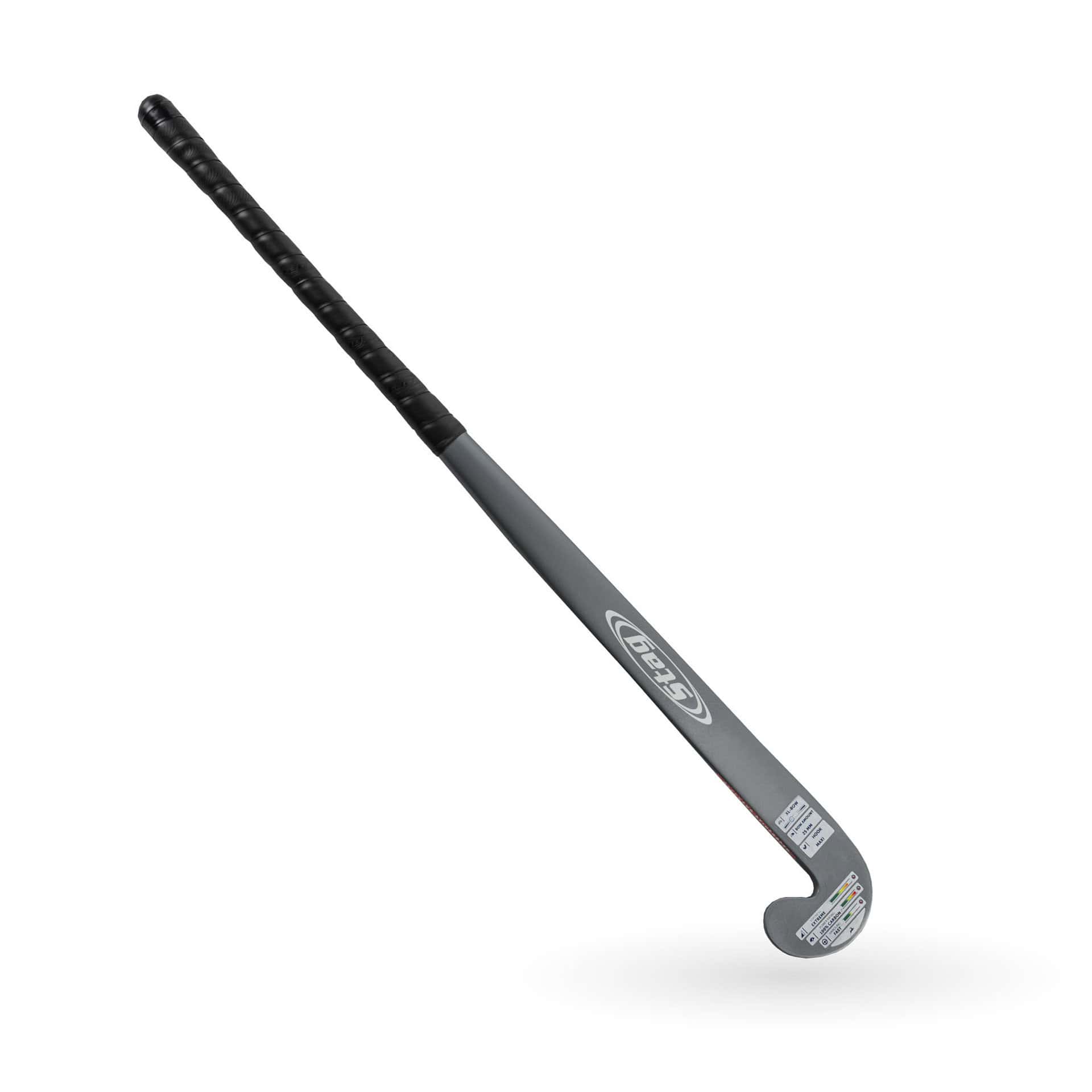 Stag Pro 10.000 Hockeystick - XL-Bow - 100% Carbon - Senior - Grijs 36,5 inch