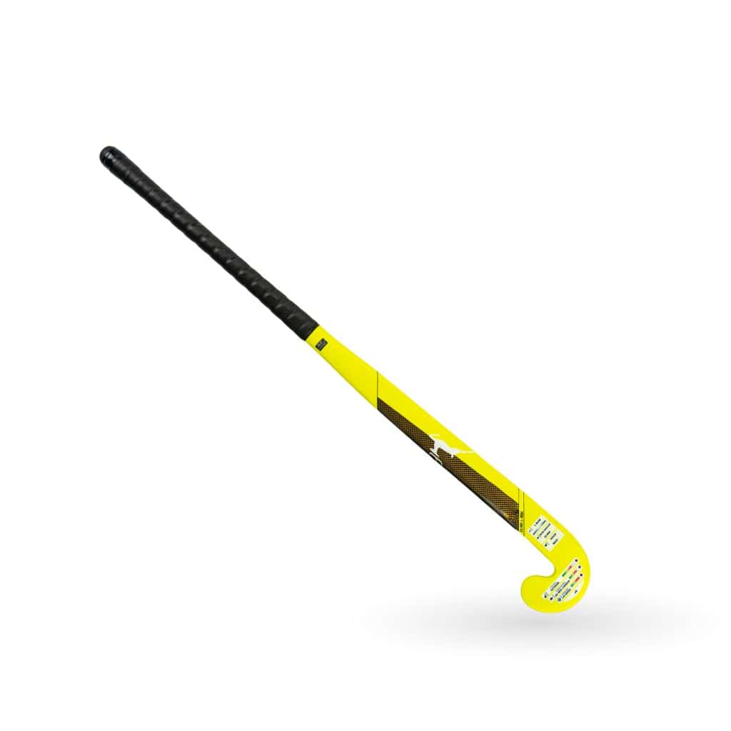 Stag Pro 7000 Hockeystick - L-Bow - 70% Carbon - Senior - Geel - Neon geel 36,5 inch