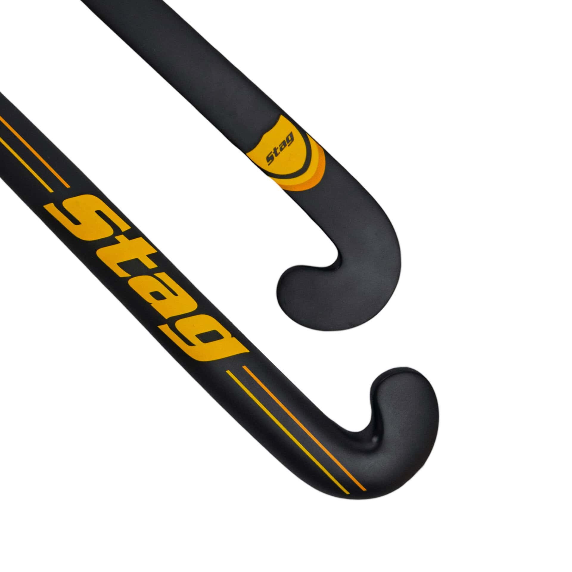 Stag Pro 7000 Hockeystick - L-Bow - 70% Carbon - Senior - Zwart/Geel 36,5 inch