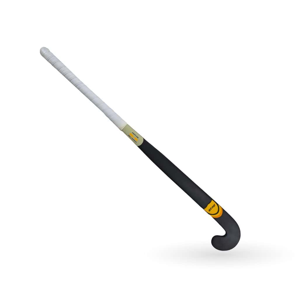Stag Pro 7000 Hockeystick - L-Bow - 70% Carbon - Senior - Zwart/Geel 36,5 inch