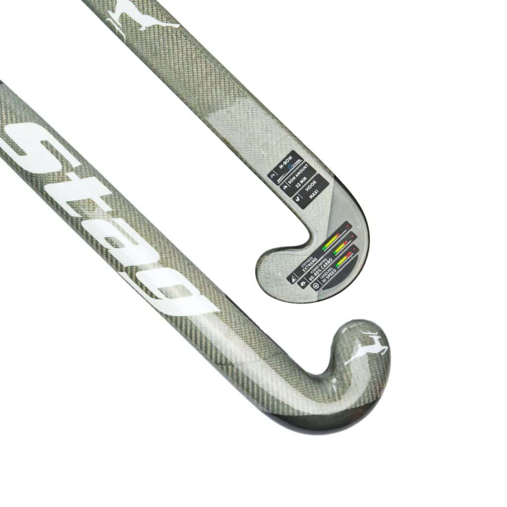 Stag Pro 8000 Hockeystick - M-Bow - 80% Carbon - Senior - Zilver -  36,5 inch
