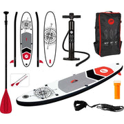 Pure4Fun SUP Board – Opblaasbaar Paddle Board – 305x71x15 cm – Kompas -  - SUP Boards