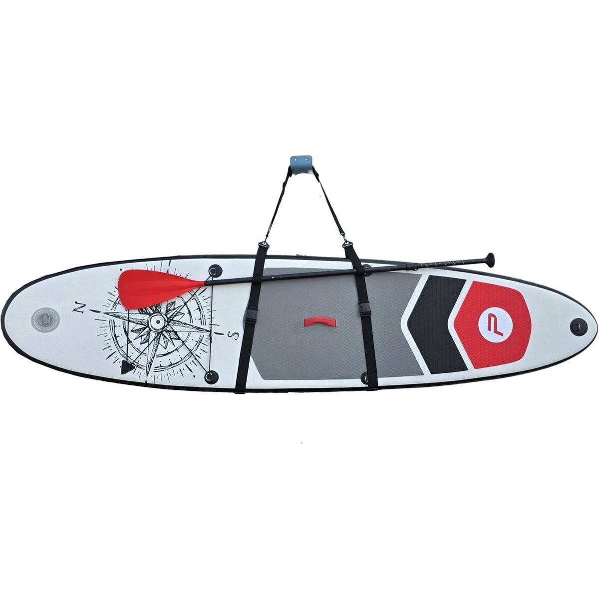 Best Active Draagriem voor SUP Boards, Kajaks en Surfplanken - Verstelbaar - Multifunctionele Schouderriem - Zwart